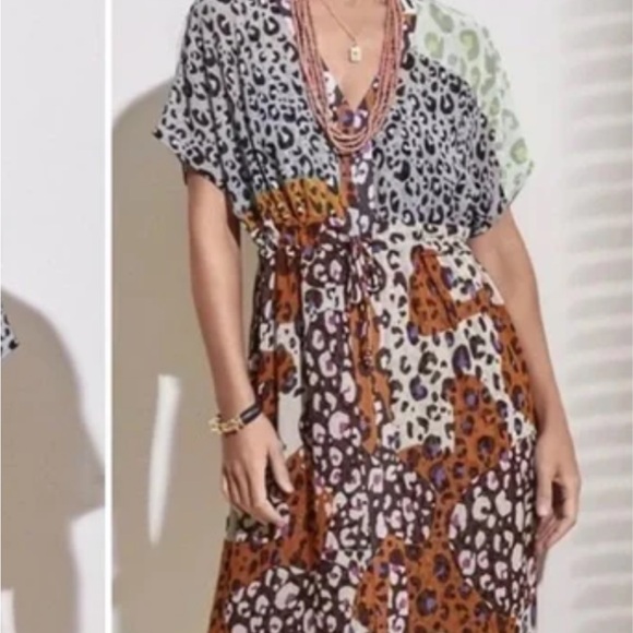 CAbi Women's Vibrant Animal Print Midi Dress - Picture 2 of 6